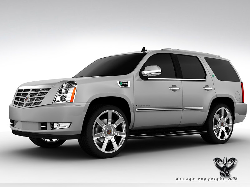 3dsmax cadillac escalade hybrid